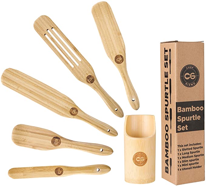 wooden spoon and spatula set